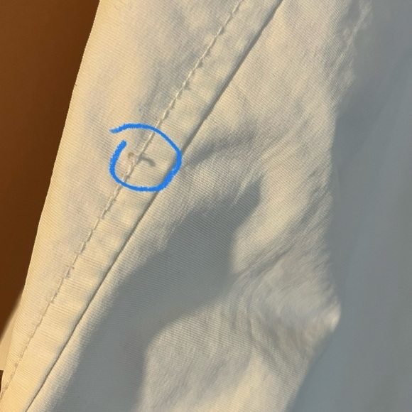 Tommy Hilfiger windbreaker retro full zip hooded jacket off white/white Large - Picture 14 of 14